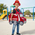 Kids' Halloween Firefighter Costume and Outfit with Hat Jacket Belt Axe and Extinguisher for Dress Up - Image 1