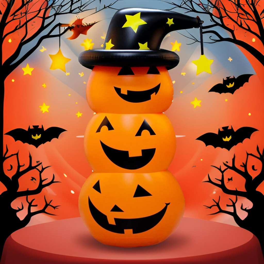 Kids' Halloween Inflatable Yard Decorations Blow Up with Water-Weighted Base for Outdoor Party - Image 2