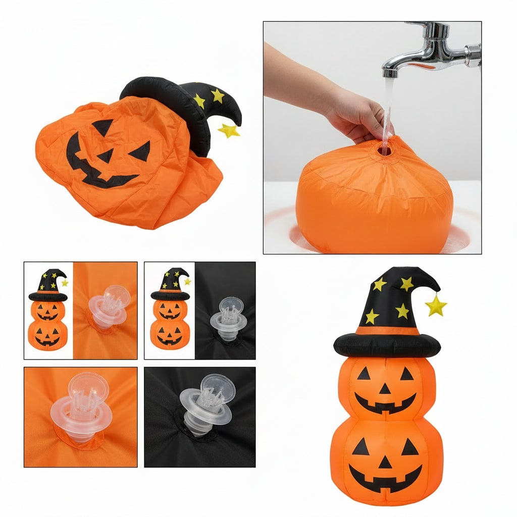 Kids' Halloween Inflatable Yard Decorations Blow Up with Water-Weighted Base for Outdoor Party - Image 3