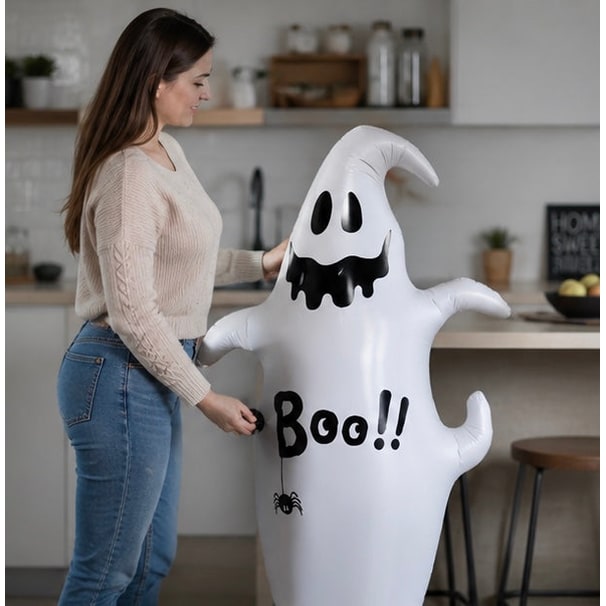 Kids' Halloween Inflatable Yard Decorations Blow Up with Water-Weighted Base for Outdoor Party - Image 7