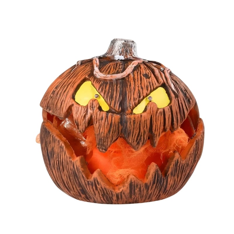 Kids' Halloween LED Pop-Up Pumpkin Decoration with Glowing Jack-O-Lantern Face for Indoor Outdoor Party - Image 1