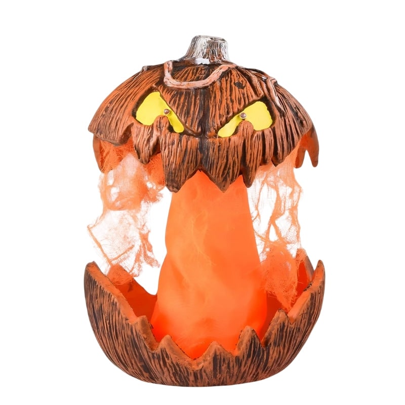 Kids' Halloween LED Pop-Up Pumpkin Decoration with Glowing Jack-O-Lantern Face for Indoor Outdoor Party - Image 2