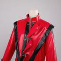 Kids' Halloween Michael Jackson Cosplay Costume Thriller Red Jacket and Pants Set - Image 1