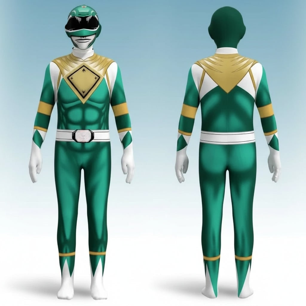Kids' Halloween Superhero Bodysuit Costume with Muscle Print and Gloves Morphsuit White - Image 1