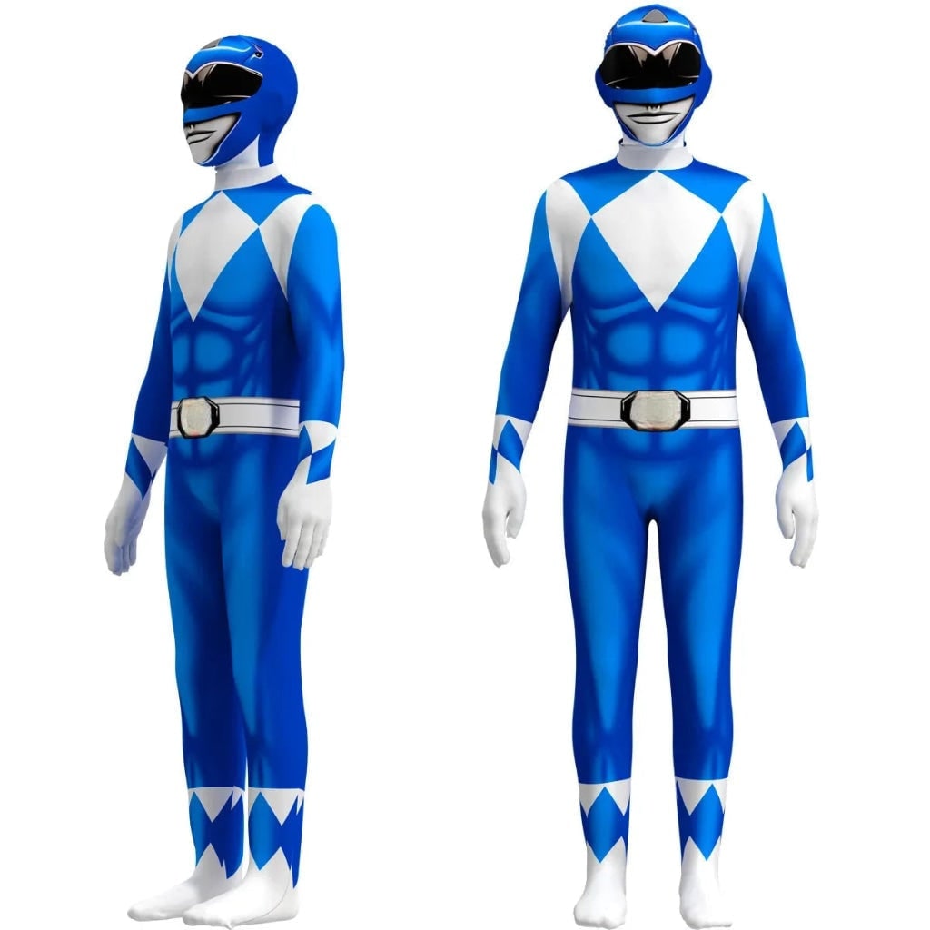 Kids' Halloween Superhero Bodysuit Costume with Muscle Print and Gloves Morphsuit White - Image 5