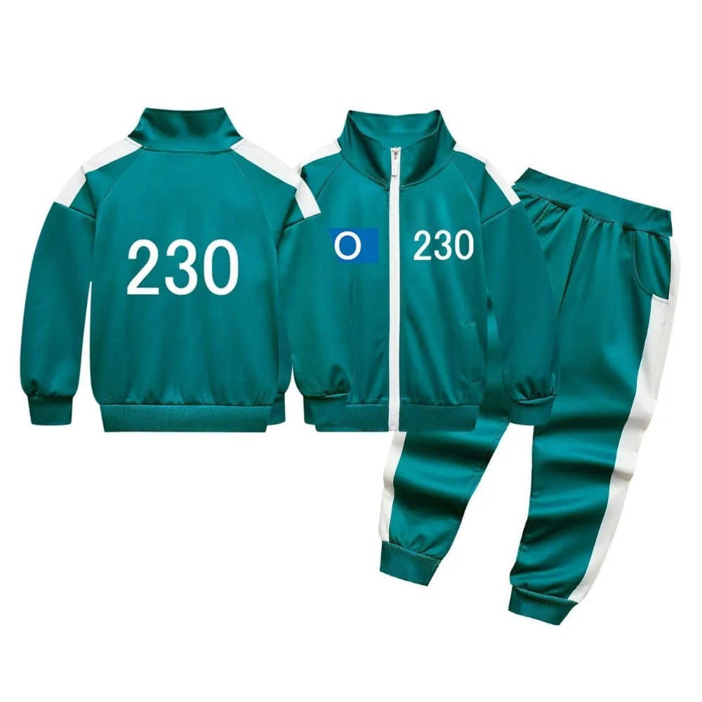Kids' Halloween survival game Costume 067 Frontman 3-Piece Set with Player Number and Raglan Shirt - Image 5
