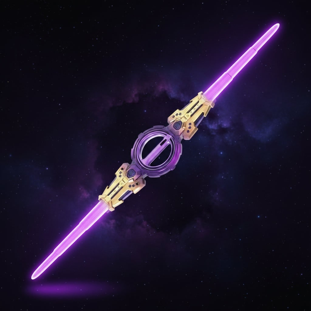 Kids' Halloween Toy Sword Light Up with Retractable Double Blade and LED for Party Prop and Costume - Image 1