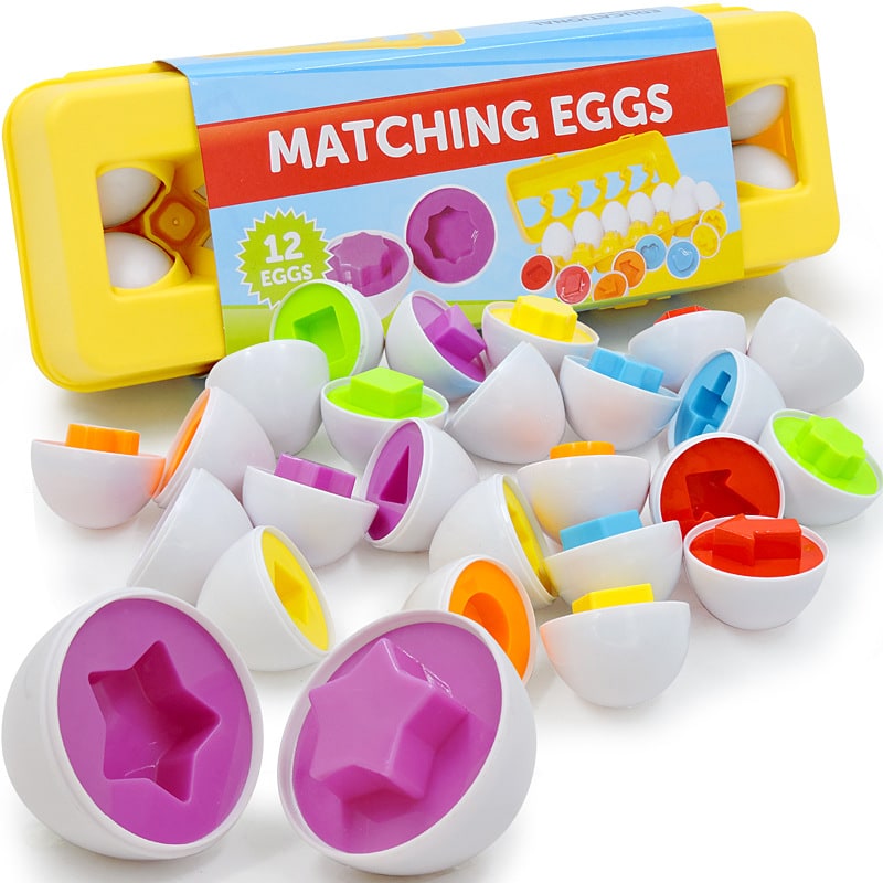 Kids' Hatching Dinosaur Egg Toy with Surprise Dino and Shape Matching - Image 3