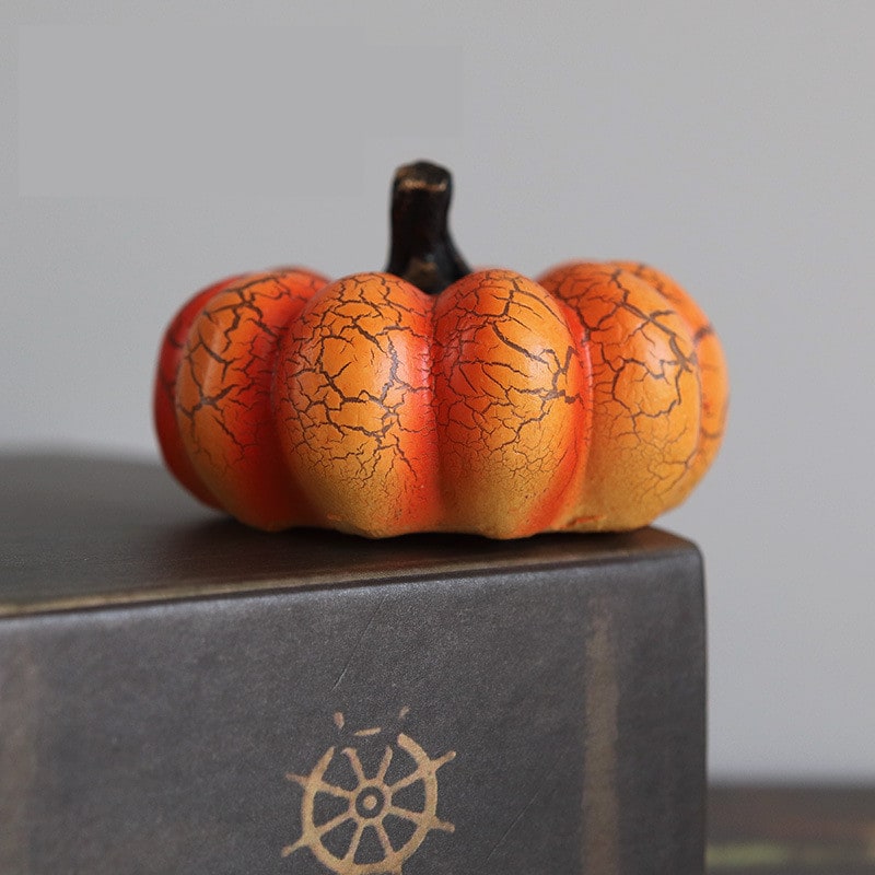 Kids' Jack O Lantern Pumpkin Halloween Decorations LED Lights with Crackle Finish Battery Operated - Image 8