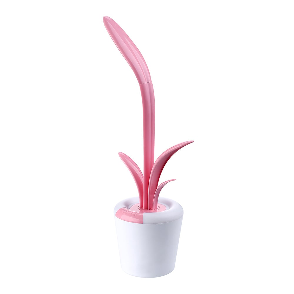Kids' LED Desk Lamp with Adjustable Short Gooseneck Rechargeable Battery Operated Plant Design - Image 4