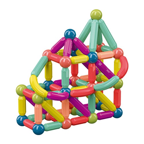 Kids' Magnetic Building Blocks and Sticks with Balls Colorful Construction Toys - Image 3