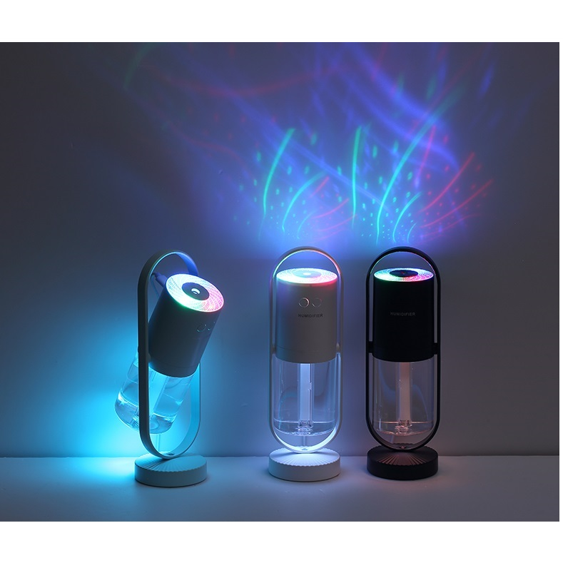 Kids' Mini Ultrasonic Cool Mist Humidifier with Air Purifier and Projection Light for Car Office Home - Image 2
