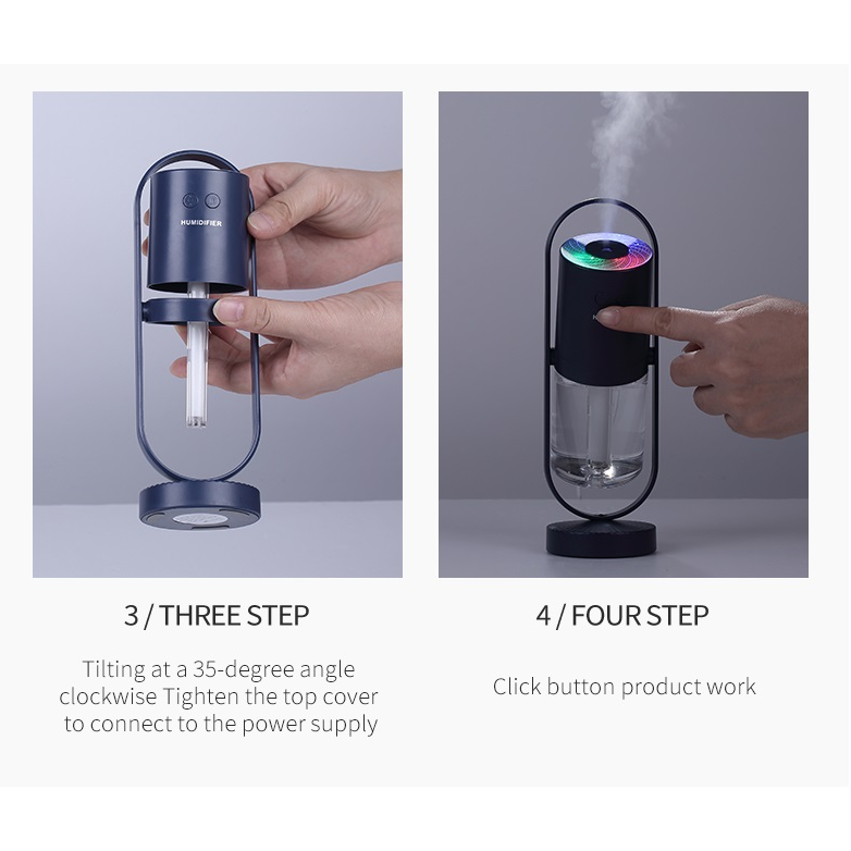 Kids' Mini Ultrasonic Cool Mist Humidifier with Air Purifier and Projection Light for Car Office Home - Image 20