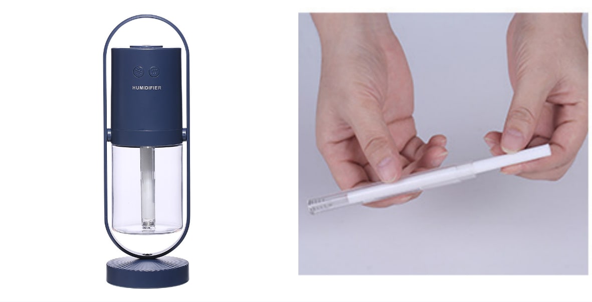 Kids' Mini Ultrasonic Cool Mist Humidifier with Air Purifier and Projection Light for Car Office Home - Image 22