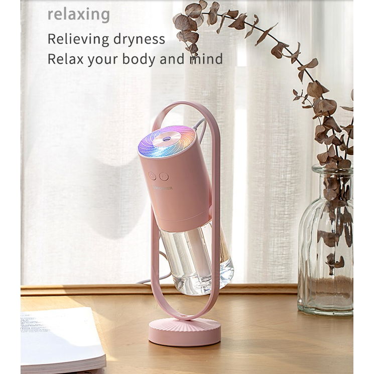 Kids' Mini Ultrasonic Cool Mist Humidifier with Air Purifier and Projection Light for Car Office Home - Image 7