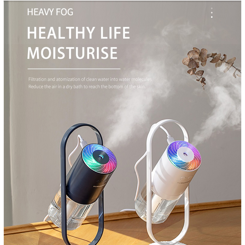 Kids' Mini Ultrasonic Cool Mist Humidifier with Air Purifier and Projection Light for Car Office Home - Image 9