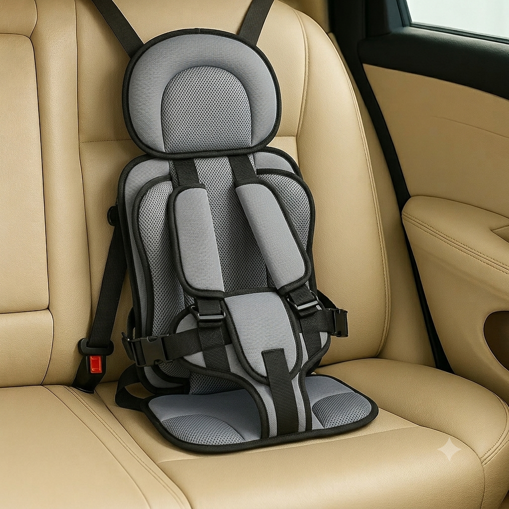 Kids' Rear Facing Car Seat Portable Booster with Rotating Infant Base and Lightweight Travel Design - Image 10