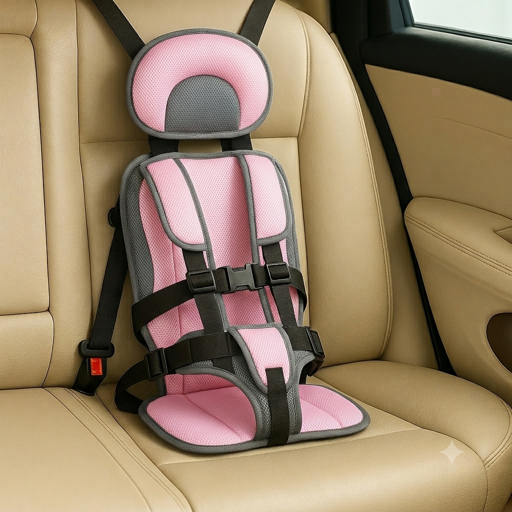 Kids' Rear Facing Car Seat Portable Booster with Rotating Infant Base and Lightweight Travel Design - Image 6
