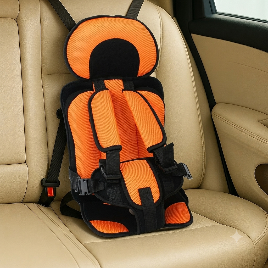 Kids' Rear Facing Car Seat Portable Booster with Rotating Infant Base and Lightweight Travel Design - Image 8