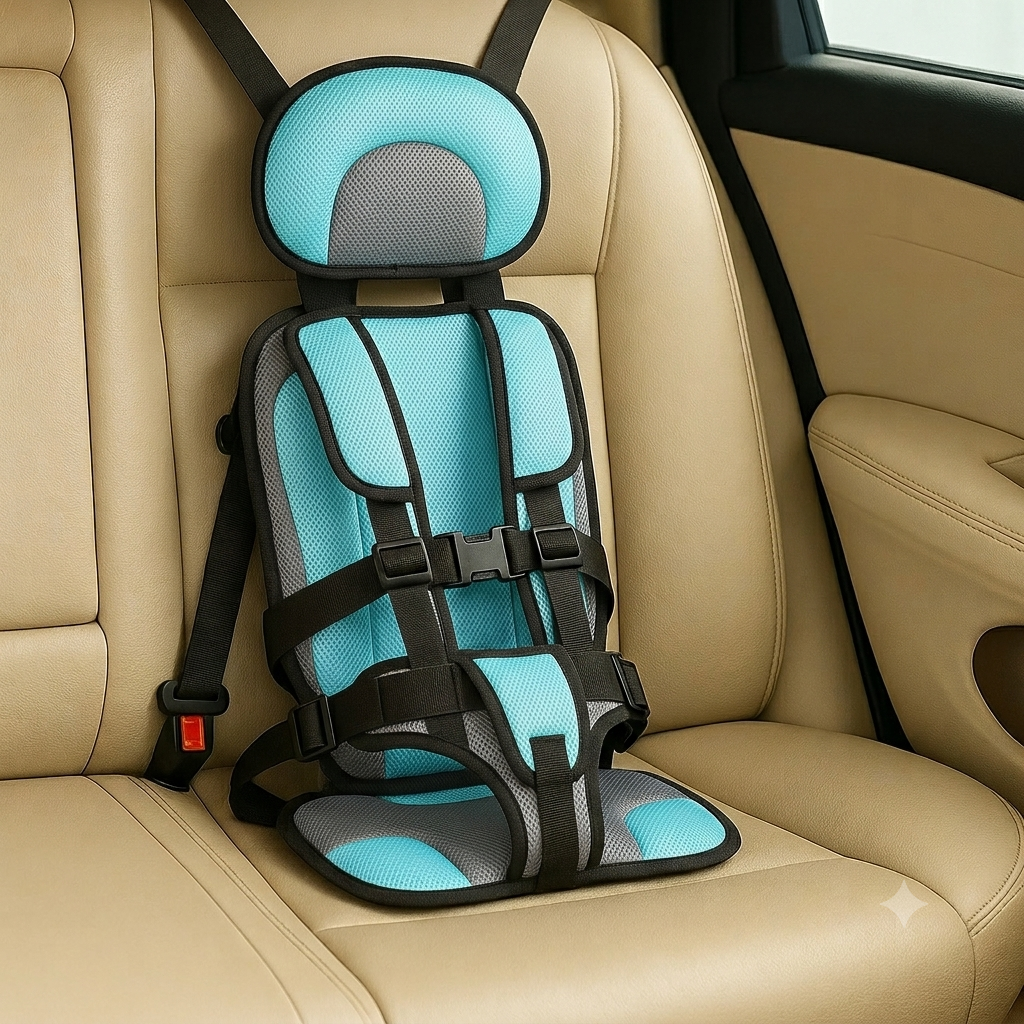 Kids' Rear Facing Car Seat Portable Booster with Rotating Infant Base and Lightweight Travel Design - Image 9