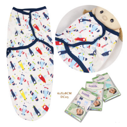 Kids' Sleep Sack Baby and Newborn Swaddle Wrap with Adjustable Velcro Closures and Printed Designs - Image 1