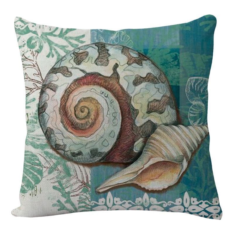 Kids' Throw Pillow Covers and Couch Cushion with Marine Life Prints Square Linen Cases 20x20 - Image 20