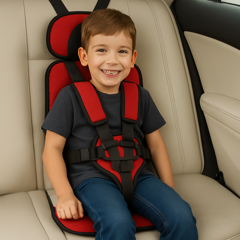 Kids' Travel Infant Car Seat Lightweight Foldable with Five-Point Harness and Padded Headrest - Image 2