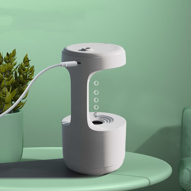 Kids' Ultrasonic Anti-Gravity Humidifier with LED Clock and Aroma Diffuser - Image 14