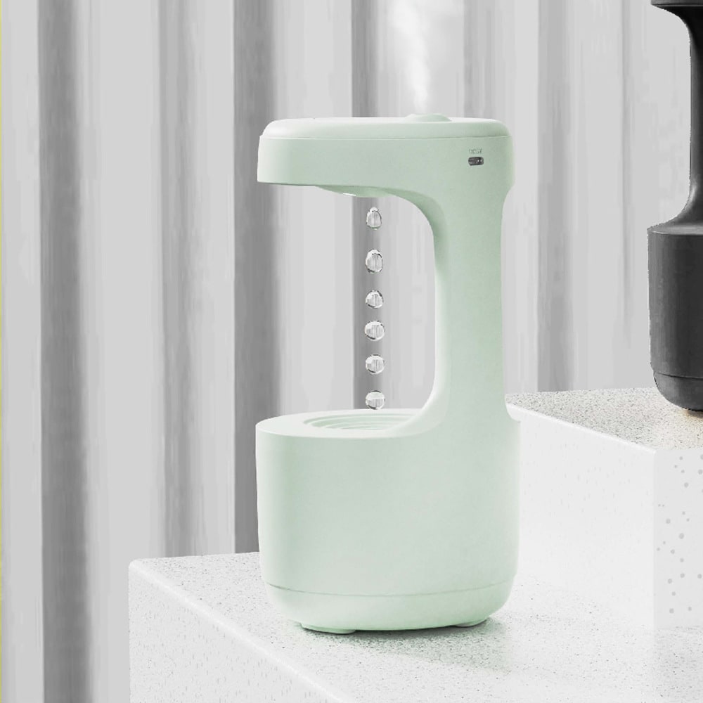 Kids' Ultrasonic Anti-Gravity Humidifier with LED Clock and Aroma Diffuser - Image 2