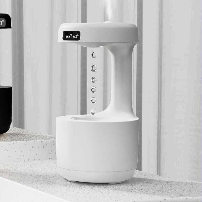 Kids' Ultrasonic Anti-Gravity Humidifier with LED Clock and Aroma Diffuser - Image 7