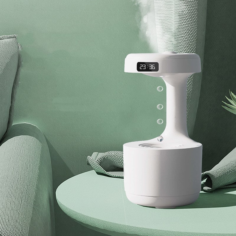 Kids' Ultrasonic Anti-Gravity Humidifier with LED Clock and Aroma Diffuser - Image 8