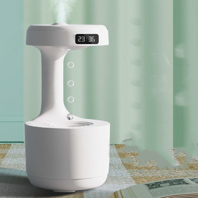 Kids' Ultrasonic Anti-Gravity Humidifier with LED Clock and Aroma Diffuser - Image 9