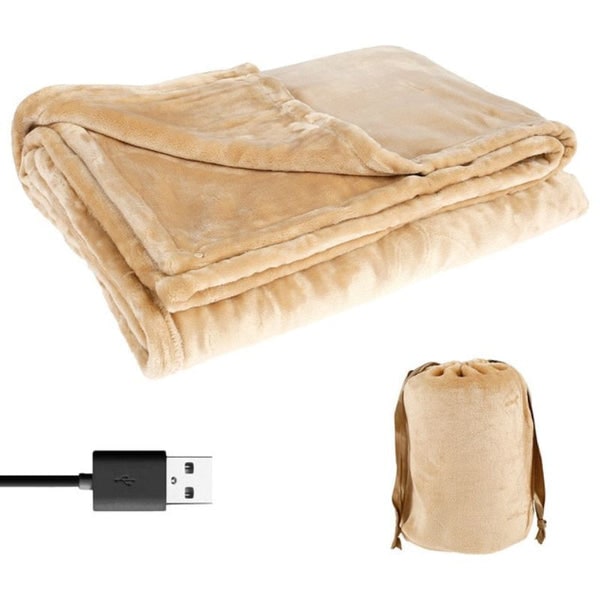 Kids' USB Heated Blanket with Soft Fleece Energy Efficient Electric with Storage Bag - Image 2