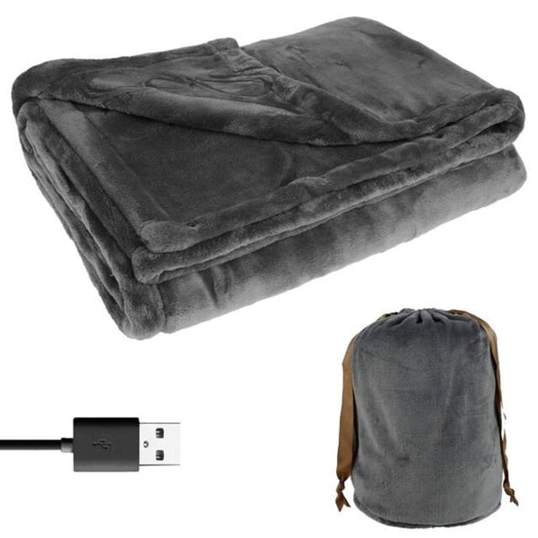 Kids' USB Heated Blanket with Soft Fleece Energy Efficient Electric with Storage Bag - Image 3
