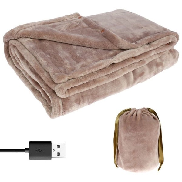 Kids' USB Heated Blanket with Soft Fleece Energy Efficient Electric with Storage Bag - Image 4