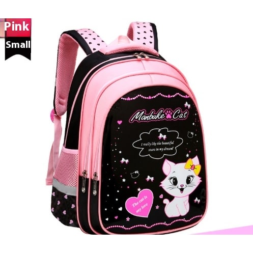 Kids' Waterproof Backpack and Lunchbox Set with Matching Lunch Bag Pencil Case Cute Cat Print - Image 12