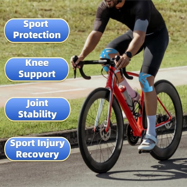 Kinesiology Tape for Knee and Athletic Ankle Support with Pre-Cut Physio Strips - Image 6
