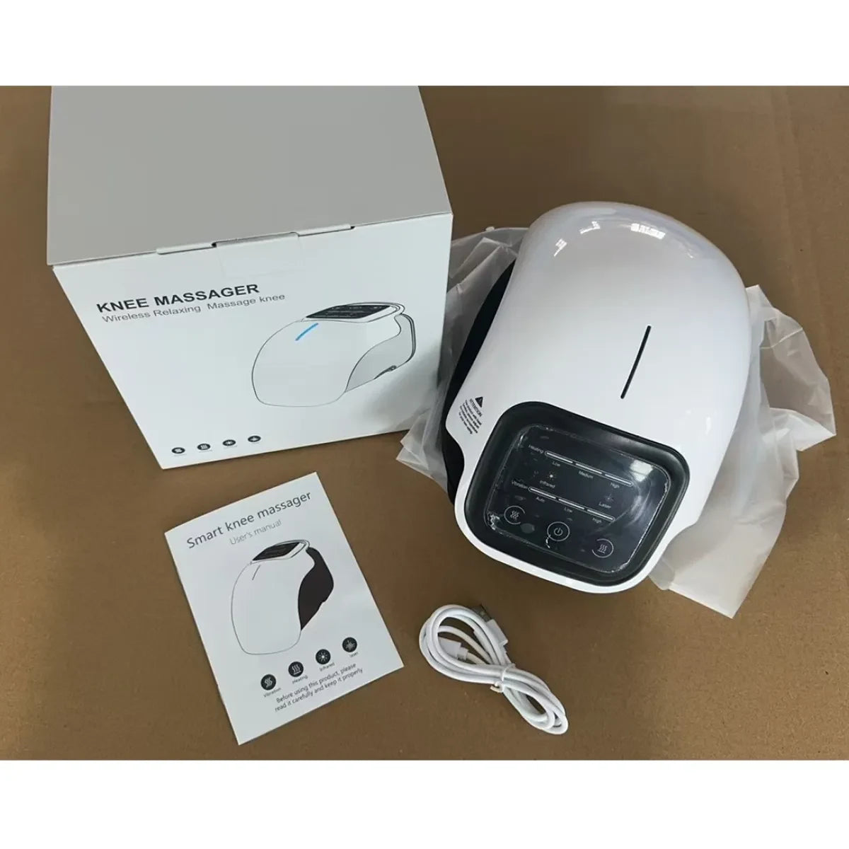 Knee Massager with Heat and Vibration Therapy Rechargeable Electric Kneading - Image 4