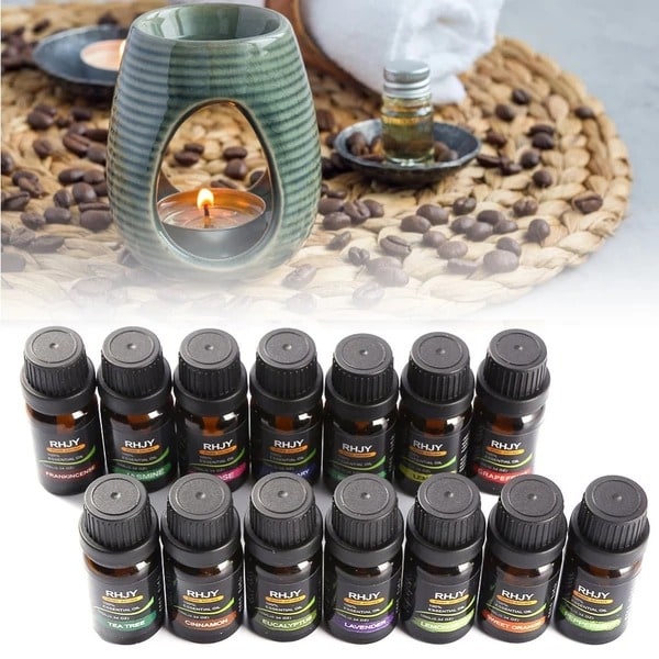 Lavender Essential Oil Set with Frankincense and Pure Aromatherapy 14 Bottles 10ml - Image 1