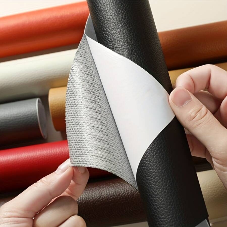 Leather Couch Patch Kit with Self-Adhesive Backing for Furniture Repair - Image 1