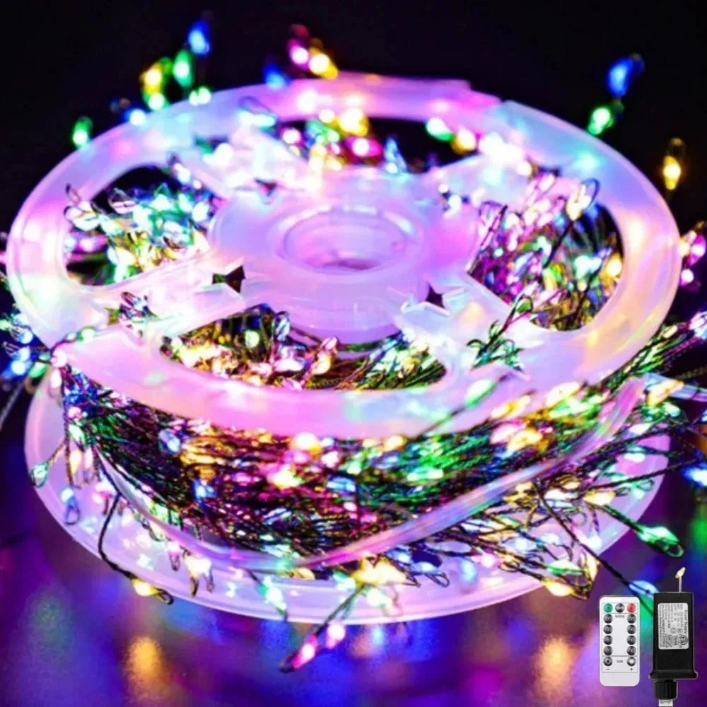 LED Cluster String Lights with Remote Control and Eight Modes - Image 10