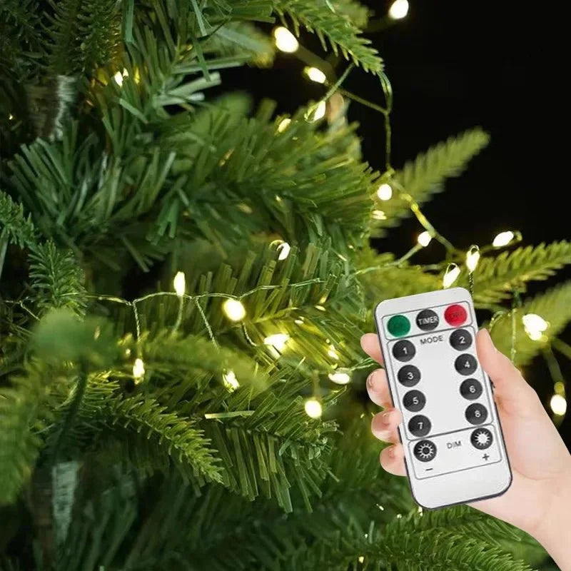 LED Cluster String Lights with Remote Control and Eight Modes - Image 5