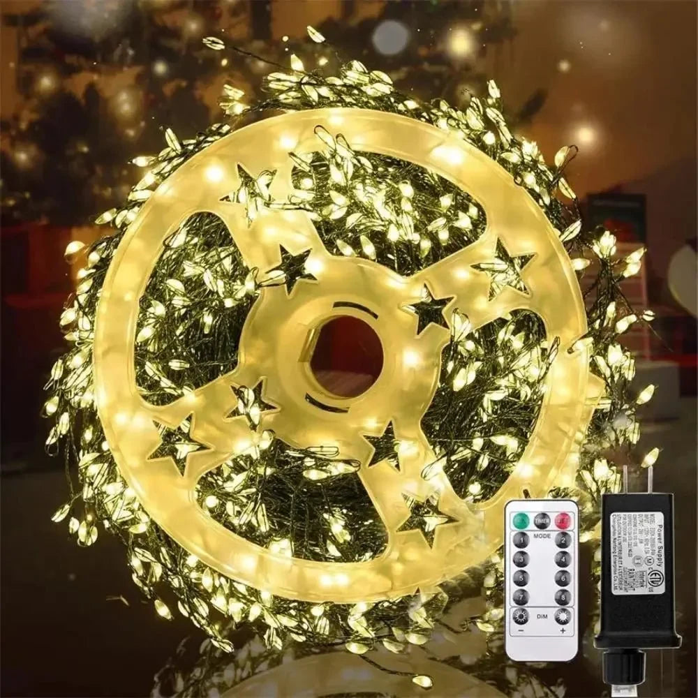 LED Cluster String Lights with Remote Control and Eight Modes - Image 7
