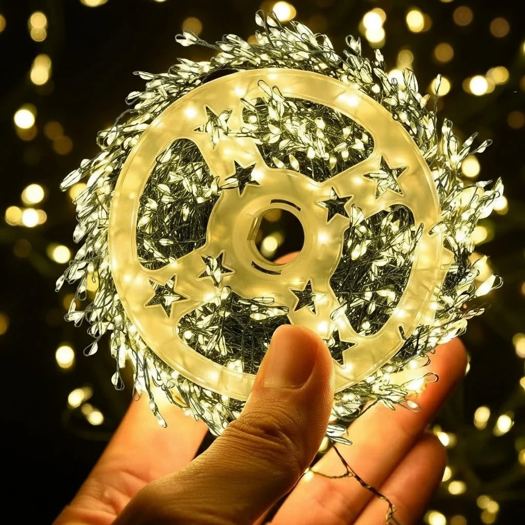 LED Cluster String Lights with Remote Control and Eight Modes - Image 8