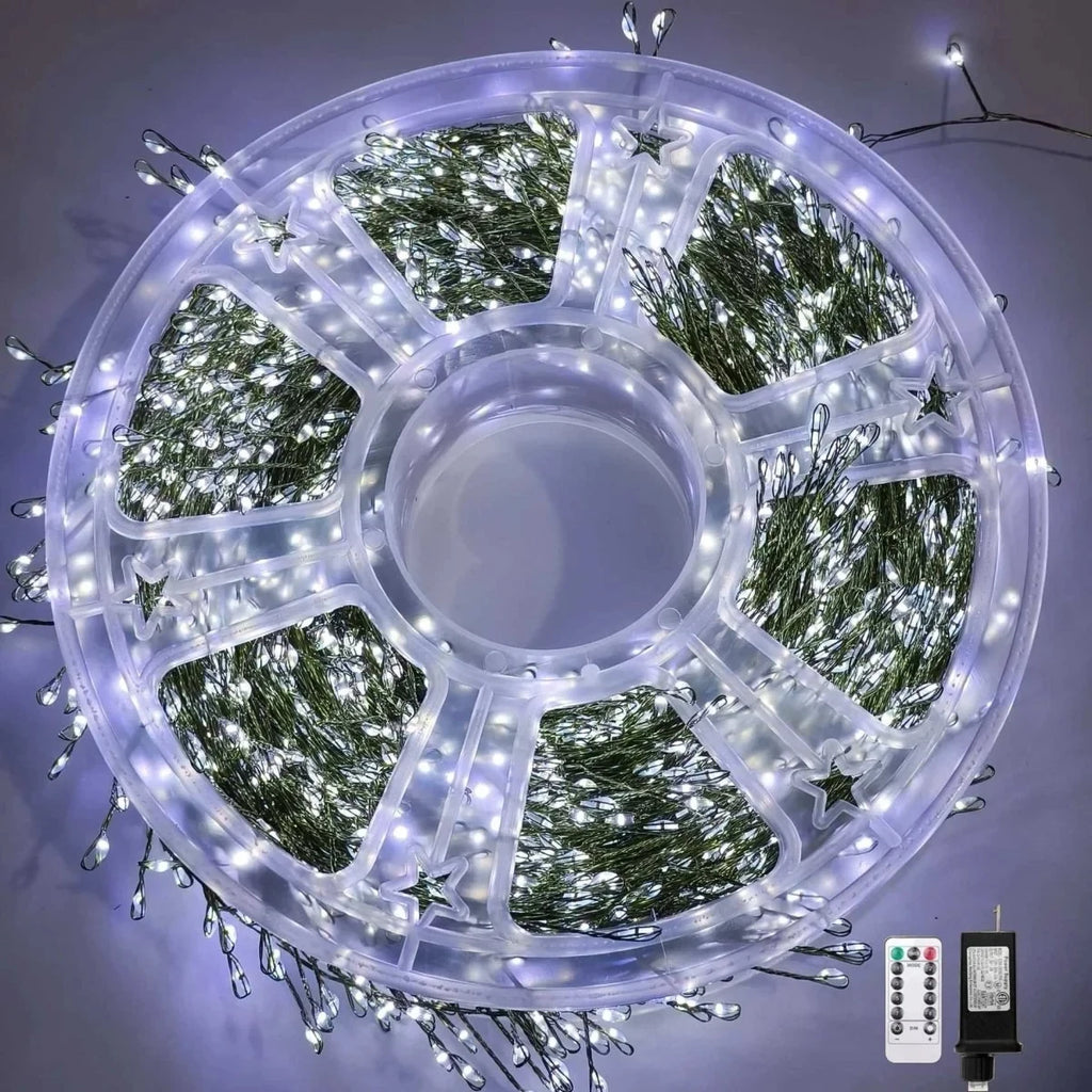 LED Cluster String Lights with Remote Control and Eight Modes - Image 9