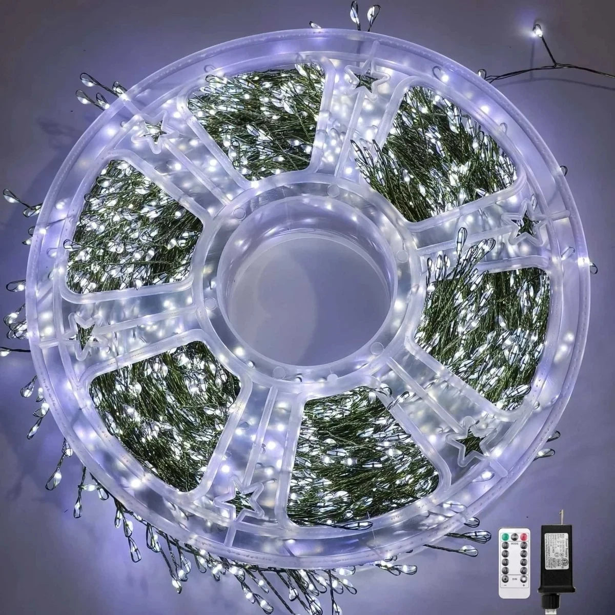 LED Cluster String Lights with Remote Control and Eight Modes - Image 9