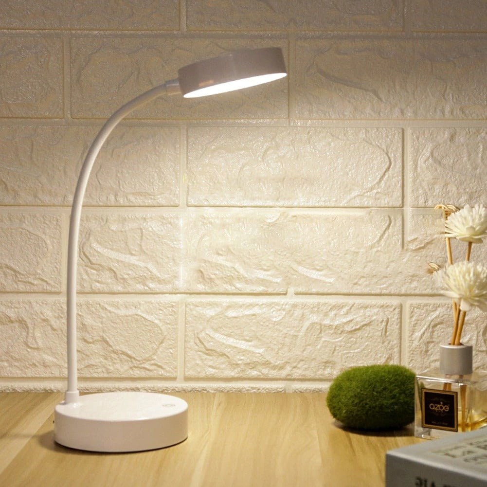 LED Desk Lamp and Table with Flexible Gooseneck USB Port and Adjustable Light Small - Image 3