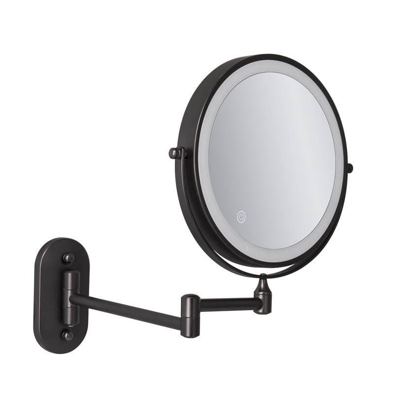 LED Lighted Makeup Mirror with Magnification Extendable Arm and Touch Dimming - Image 6