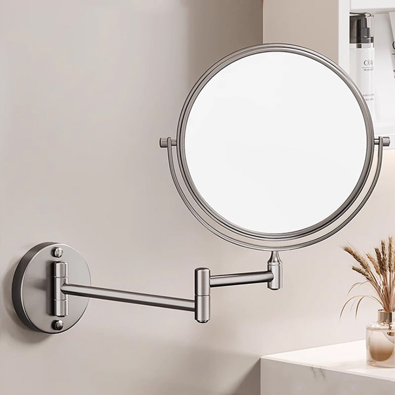 LED Lighted Makeup Mirror with Magnification Extendable Arm and Touch Dimming - Image 7