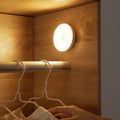 LED Motion Sensor Light Activated Puck Wireless Magnetic Adhesive For Closet - Image 1